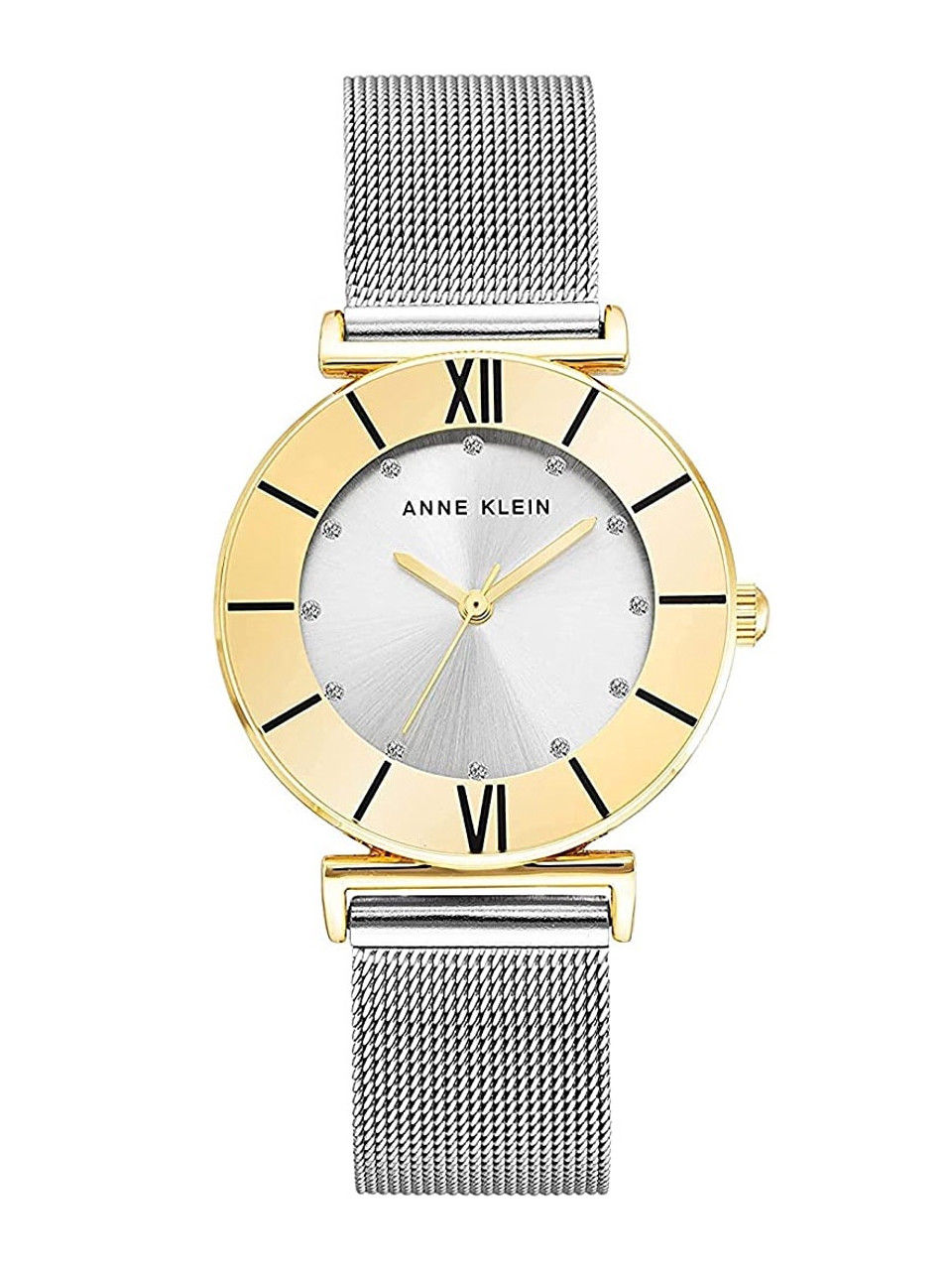 Anne Klein | Diamond Accented Gold/Dark Tan Watch Set (AK/2684DTST)